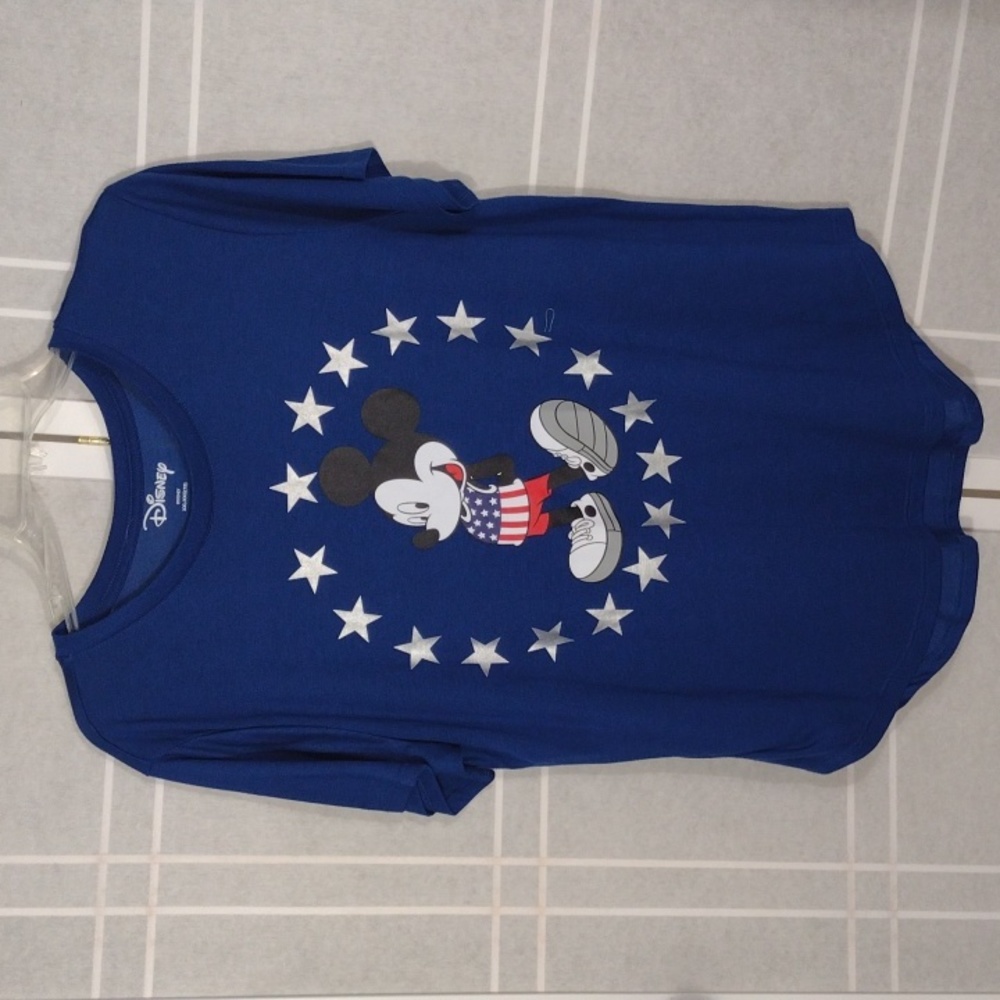 Disney Patriotic royal blue lightweight tee